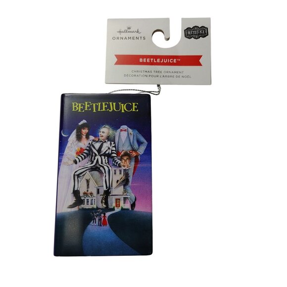 Hallmark Beetlejuice VHS Tape Holiday Christmas Tree Ornament - Picture 3 of 4